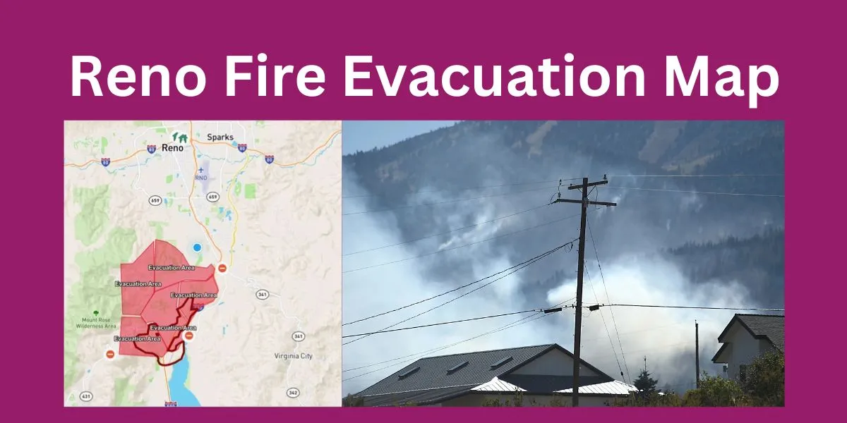 Reno Fire Evacuation Map